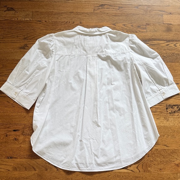 Maeve XL White Women's Cotton Blouse - Picture 4 of 5